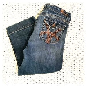 Kut from the Kloth wide leg cropped jeans